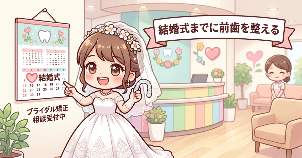 結婚式に間に合う？インビザラインGOの前歯部分矯正が早い仕組み