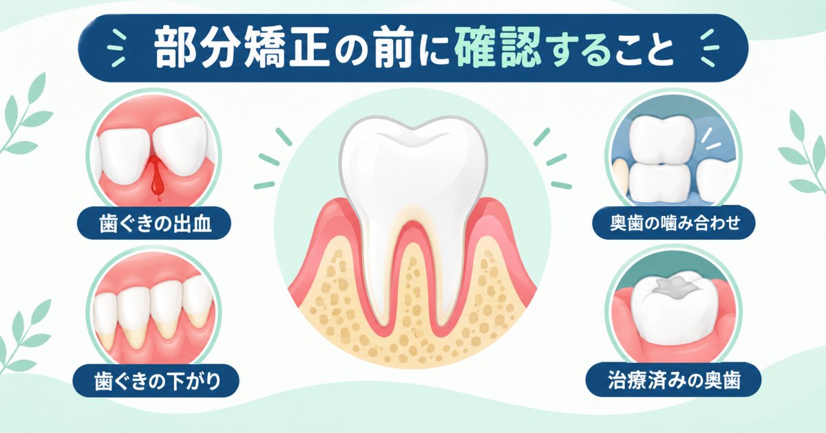 歯ぐきと噛み合わせで考える、40代の部分矯正の注意点